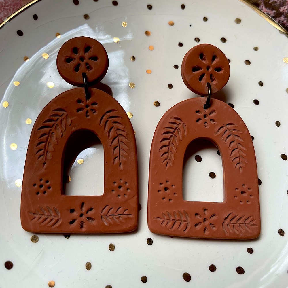 Handmade Polymer Clay Earrings.